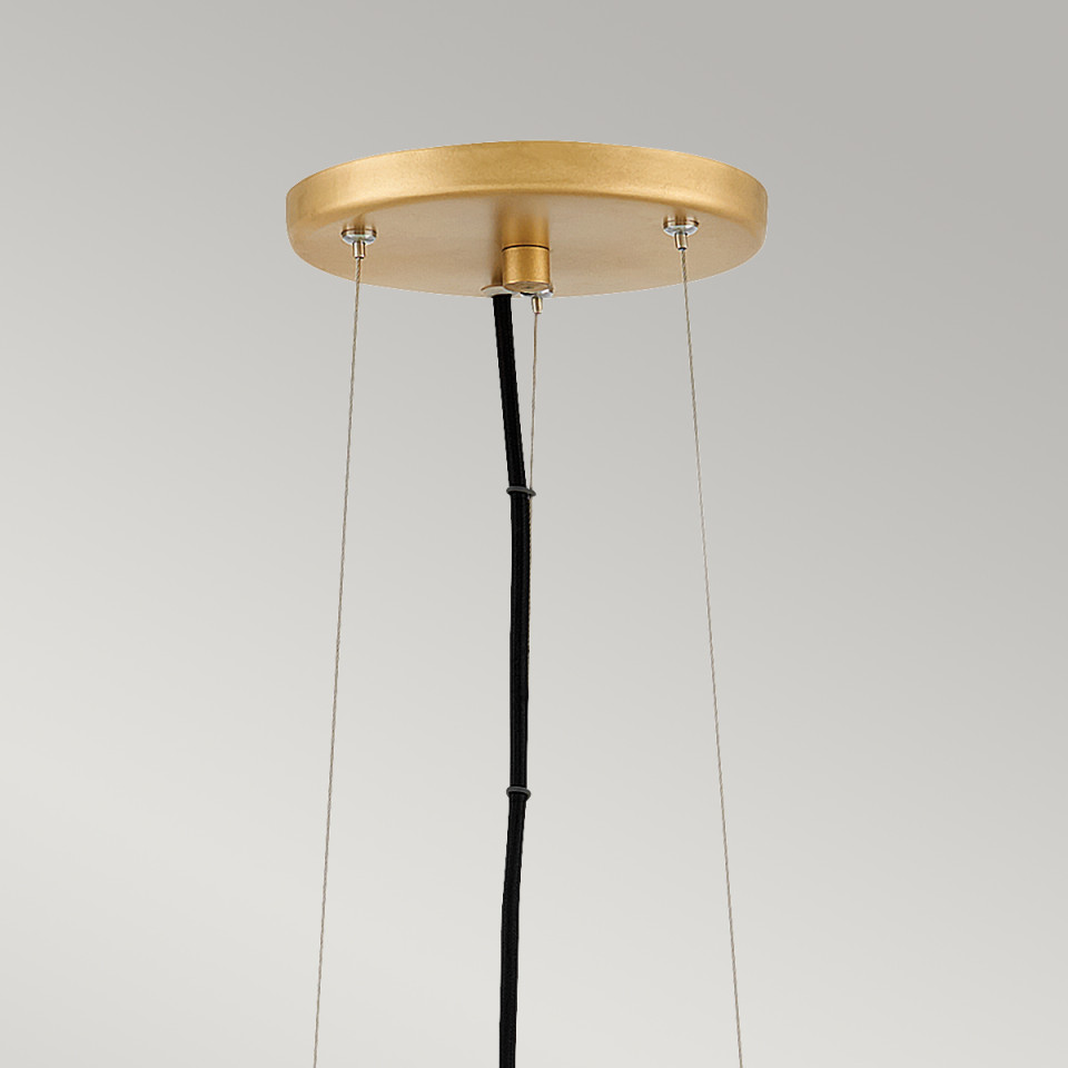 Nula 1-lt taklampa skal vit/luxe guld 35.6cm