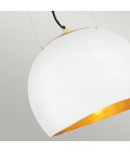 Nula 1-lt taklampa skal vit/luxe guld 35.6cm