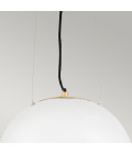 Nula 1-lt taklampa skal vit/luxe guld 35.6cm