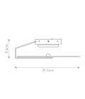Nuvola liten tak-/vägglampa mattsvart 31.1 cm Eurofase Nuvola liten tak-/vägglampa mattsvart 31.1 cm