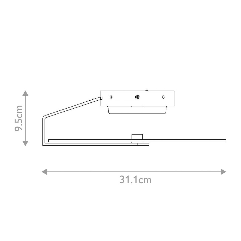 Nuvola liten tak-/vägglampa mattsvart 31.1 cm Eurofase Nuvola liten tak-/vägglampa mattsvart 31.1 cm