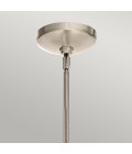 Nye 6-Lt Chandelier Classic Pewter/Clear 71.1cm Quintesse Lighting Nye 6-Lt Chandelier Classic Pewter/Clear 71.1cm