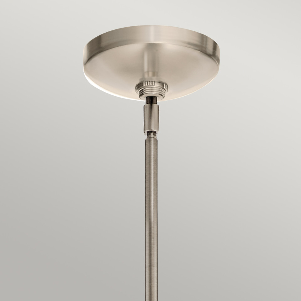 Nye 6-Lt Chandelier Classic Pewter/Clear 71.1cm Quintesse Lighting Nye 6-Lt Chandelier Classic Pewter/Clear 71.1cm