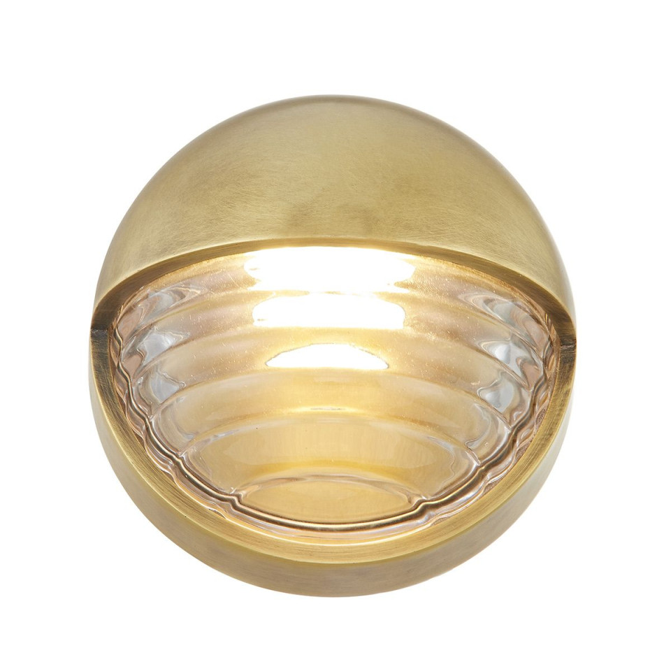 Palais LED vägglampa mässing/klar 14,2 cm Alora Palais LED vägglampa mässing/klar 14,2 cm