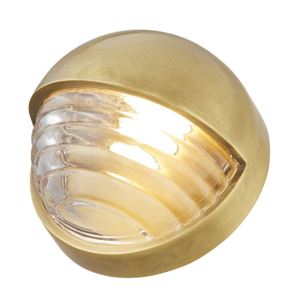 Palais LED vägglampa mässing/klar 14,2 cm Alora Palais LED vägglampa mässing/klar 14,2 cm