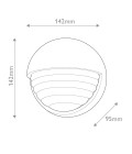 Palais LED vägglampa mässing/klar 14,2 cm Alora Palais LED vägglampa mässing/klar 14,2 cm