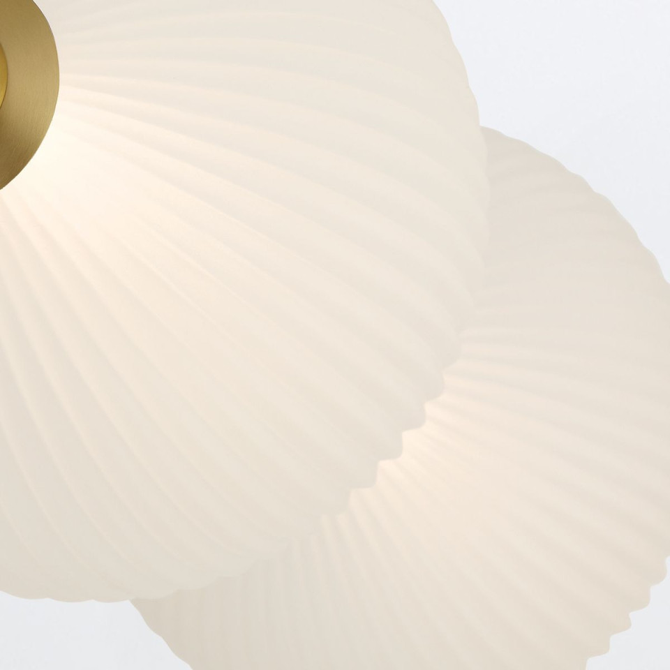 Palmas 2-ljus vägglampa guld 39 cm
