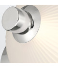 Palmas 2-ljus vägglampa polerad nickel 39 cm
