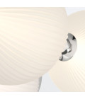 Palmas 2-ljus vägglampa polerad nickel 39 cm