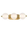 Palmas 3-ljus vägglampa guld 58,7 cm
