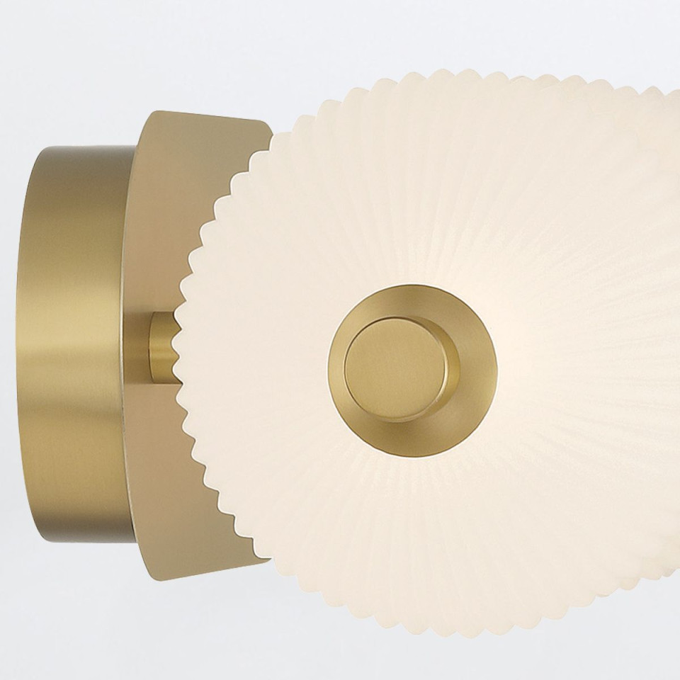 Palmas 3-ljus vägglampa guld 58,7 cm