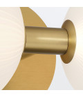 Palmas 3-ljus vägglampa guld 58,7 cm