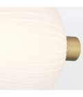 Palmas 3-ljus vägglampa guld 58,7 cm