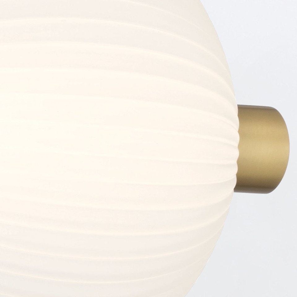 Palmas 3-ljus vägglampa guld 58,7 cm