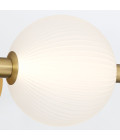 Palmas 3-ljus vägglampa guld 58,7 cm