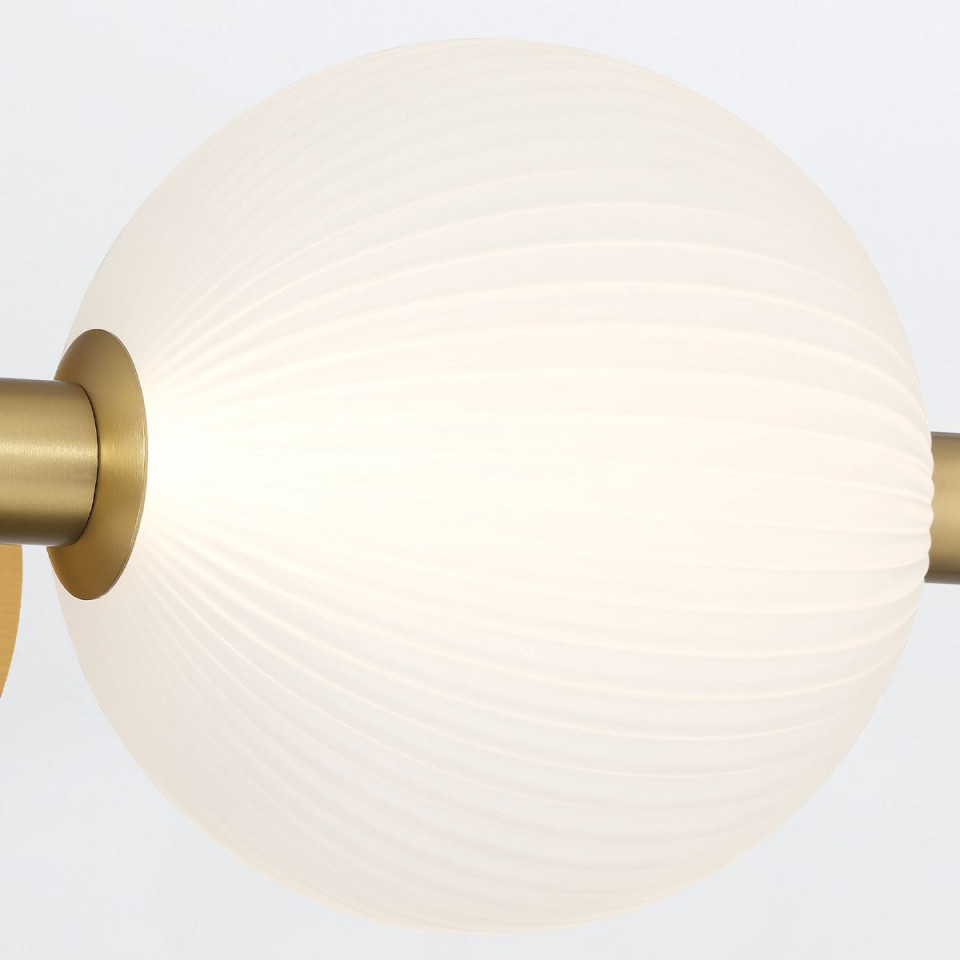 Palmas 3-ljus vägglampa guld 58,7 cm