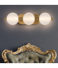 Palmas 3-ljus vägglampa guld 58,7 cm