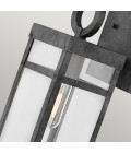 Porter 1-Lt Medium Outdoor Wall Lantern Aged Zinc/Clear 47.4cm Quintesse Lighting Porter 1-Lt Medium Outdoor Wall Lantern Aged Zinc/Clear 47.4cm