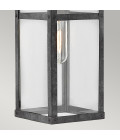 Porter 1-Lt Medium Outdoor Wall Lantern Aged Zinc/Clear 47.4cm Quintesse Lighting Porter 1-Lt Medium Outdoor Wall Lantern Aged Zinc/Clear 47.4cm