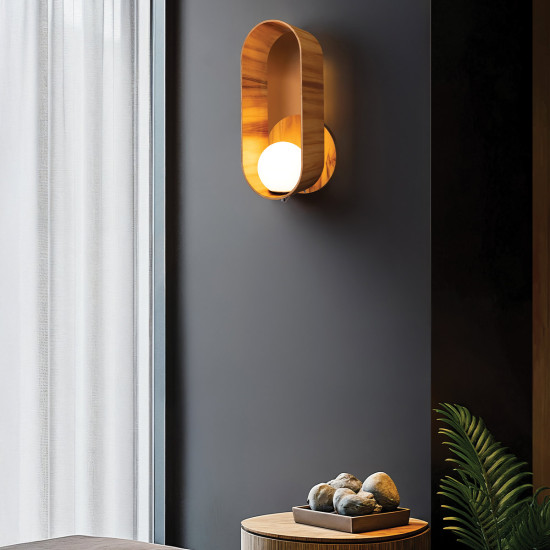 Sfera vägglampa teakfaner 52,5 cm Sfera vägglampa teakfaner 52,5 cm