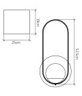 Sfera vägglampa teak faner 52,5 cm Accord Lighting Sfera vägglampa teak faner 52,5 cm