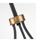 Silas 3-Lt Ceiling Lamp Aged Zinc/Heritage Brass 42.2cm Quintesse Lighting Silas 3-Lt Ceiling Lamp Aged Zinc/Heritage Brass 42.2cm