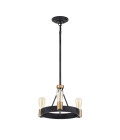 Silas 3-Lt Ceiling Lamp Aged Zinc/Heritage Brass 42.2cm Quintesse Lighting Silas 3-Lt Ceiling Lamp Aged Zinc/Heritage Brass 42.2cm