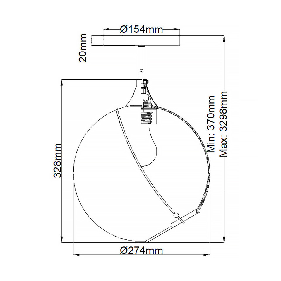 Skye 1-Lt Ceiling Lamp Heritage Brass/Clear 27.4cm Quintesse Lighting Skye 1-Lt Ceiling Lamp Heritage Brass/Clear 27.4cm
