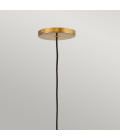 Skye 1-Lt Ceiling Lamp Heritage Brass/Clear 27.4cm Quintesse Lighting Skye 1-Lt Ceiling Lamp Heritage Brass/Clear 27.4cm