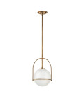 Somerset 1-ljus medium taklampa heritage mässing/vit 28,9 cm Hinkley Lighting Somerset 1-ljus medium taklampa heritage mässing/vit 28,9 cm
