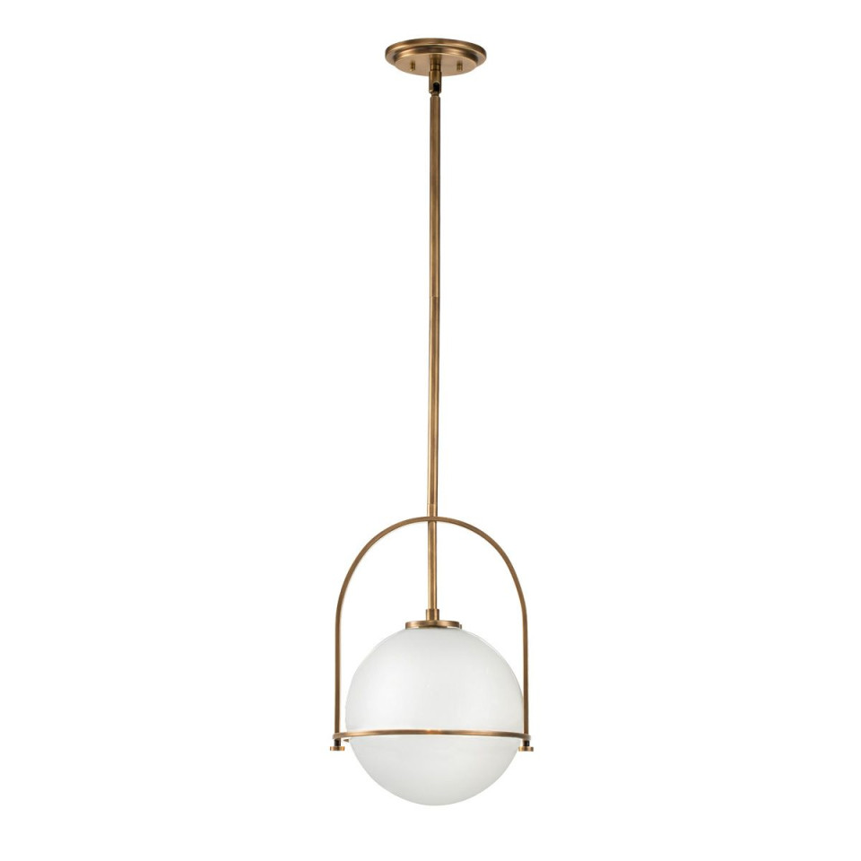 Somerset 1-ljus medium taklampa heritage mässing/vit 28,9 cm Hinkley Lighting Somerset 1-ljus medium taklampa heritage mässing/vit 28,9 cm