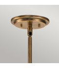 Somerset 1-ljus medium taklampa heritage mässing/vit 28,9 cm Hinkley Lighting Somerset 1-ljus medium taklampa heritage mässing/vit 28,9 cm