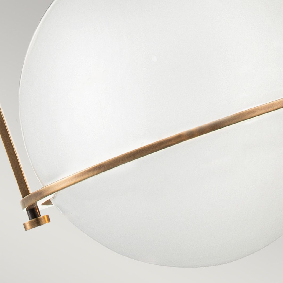 Somerset 1-ljus medium taklampa heritage mässing/vit 28,9 cm Hinkley Lighting Somerset 1-ljus medium taklampa heritage mässing/vit 28,9 cm