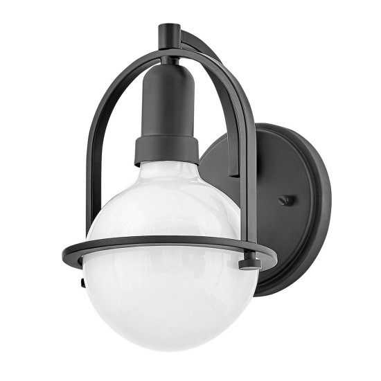 Somerset 1-lt wall light black/white 23.3 cm