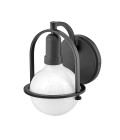 Somerset 1-ljus vägglampa svart/vit 23.3 cm Hinkley Lighting Somerset 1-ljus vägglampa svart/vit 23.3 cm