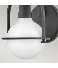 Somerset 1-ljus vägglampa svart/vit 23.3 cm Hinkley Lighting Somerset 1-ljus vägglampa svart/vit 23.3 cm