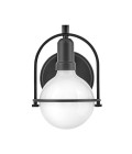 Somerset 1-ljus vägglampa svart/vit 23.3 cm Hinkley Lighting Somerset 1-ljus vägglampa svart/vit 23.3 cm