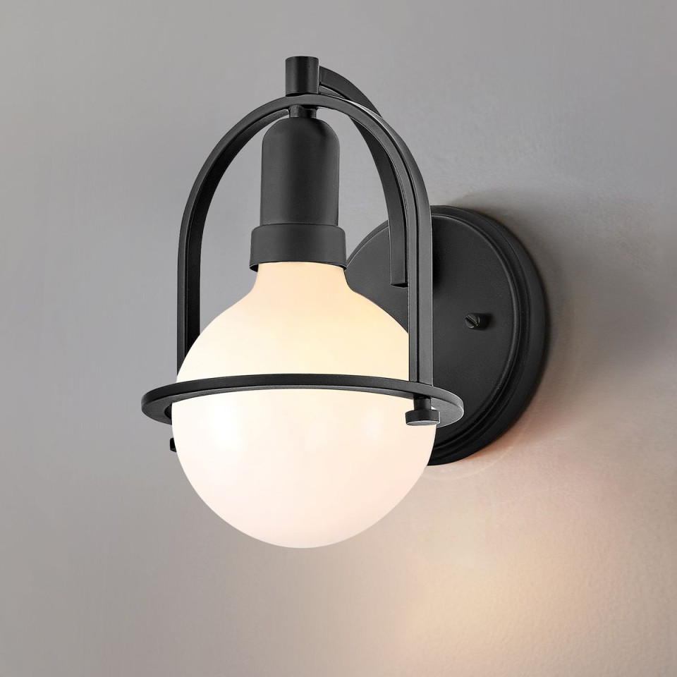Somerset 1-ljus vägglampa svart/vit 23.3 cm Hinkley Lighting Somerset 1-ljus vägglampa svart/vit 23.3 cm