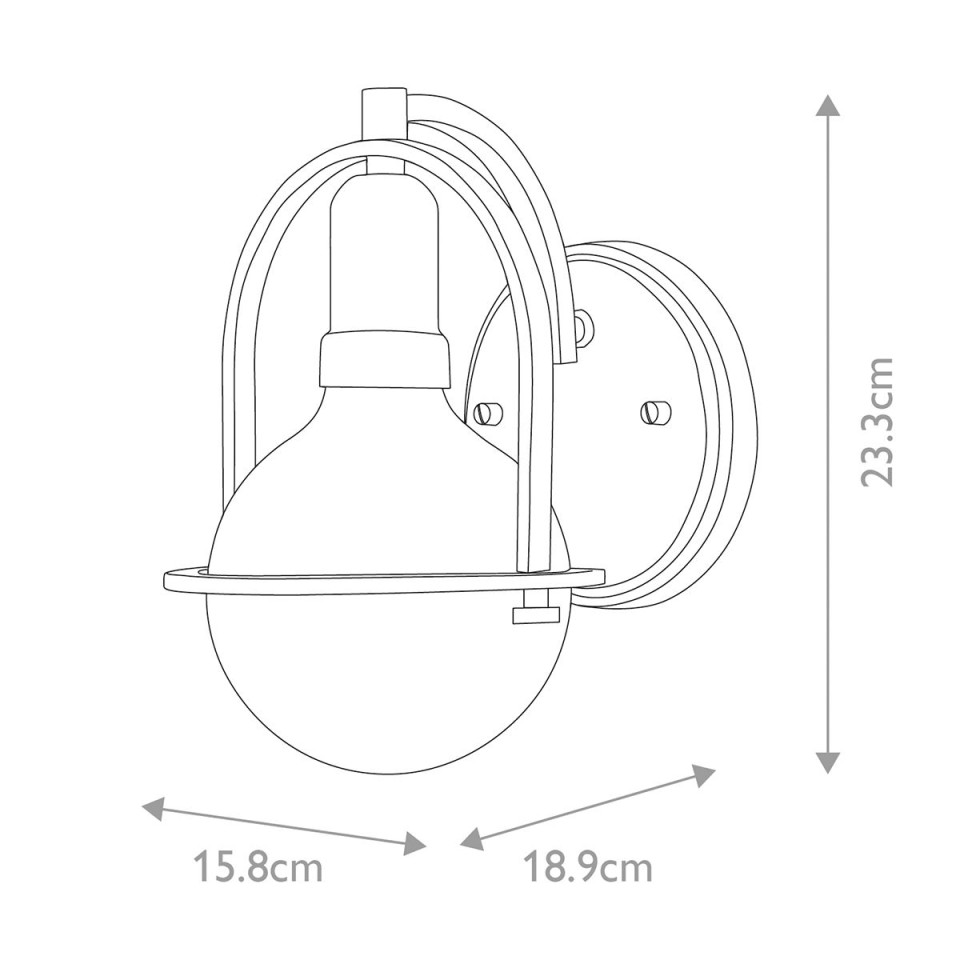 Somerset 1-ljus vägglampa svart/vit 23.3 cm Hinkley Lighting Somerset 1-ljus vägglampa svart/vit 23.3 cm
