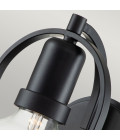 Somerset 1-lt wall light black/clear 23.3 cm Hinkley Lighting Somerset 1-lt wall light black/clear 23.3 cm