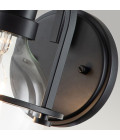 Somerset 1-lt wall light black/clear 23.3 cm Hinkley Lighting Somerset 1-lt wall light black/clear 23.3 cm