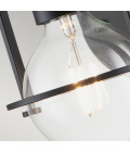 Somerset 1-lt wall light black/clear 23.3 cm Hinkley Lighting Somerset 1-lt wall light black/clear 23.3 cm