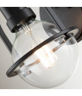 Somerset 1-lt wall light black/clear 23.3 cm Hinkley Lighting Somerset 1-lt wall light black/clear 23.3 cm