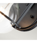 Somerset 1-lt wall light black/clear 23.3 cm Hinkley Lighting Somerset 1-lt wall light black/clear 23.3 cm