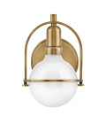 Somerset 1-ljus vägglampa heritage mässing/vit 23,3 cm Hinkley Lighting Somerset 1-ljus vägglampa heritage mässing/vit 23,3 cm