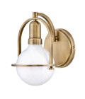 Somerset 1-ljus vägglampa heritage mässing/vit 23,3 cm Hinkley Lighting Somerset 1-ljus vägglampa heritage mässing/vit 23,3 cm