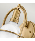 Somerset 1-ljus vägglampa heritage mässing/vit 23,3 cm Hinkley Lighting Somerset 1-ljus vägglampa heritage mässing/vit 23,3 cm