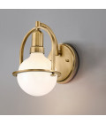 Somerset 1-ljus vägglampa heritage mässing/vit 23,3 cm Hinkley Lighting Somerset 1-ljus vägglampa heritage mässing/vit 23,3 cm