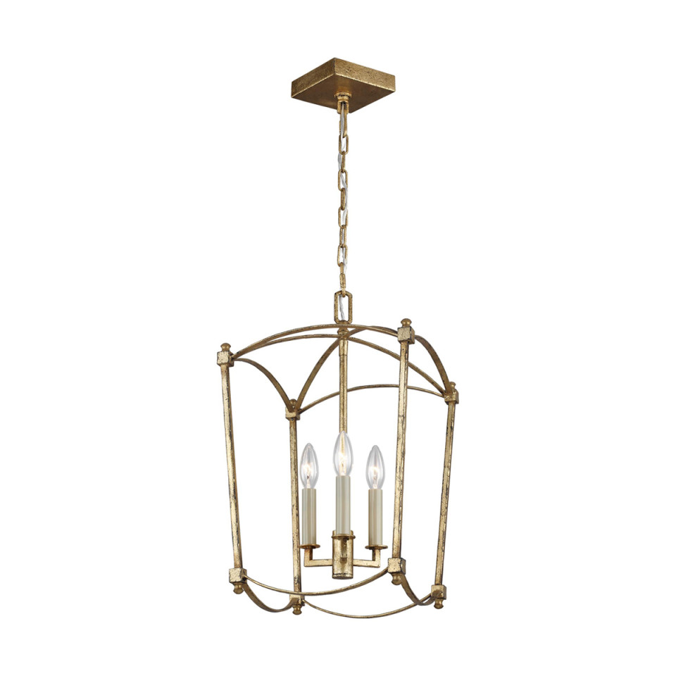 Thayer 3-Lt Ceiling Lamp Antique Gild 30.5cm Quintesse Lighting Thayer 3-Lt Ceiling Lamp Antique Gild 30.5cm