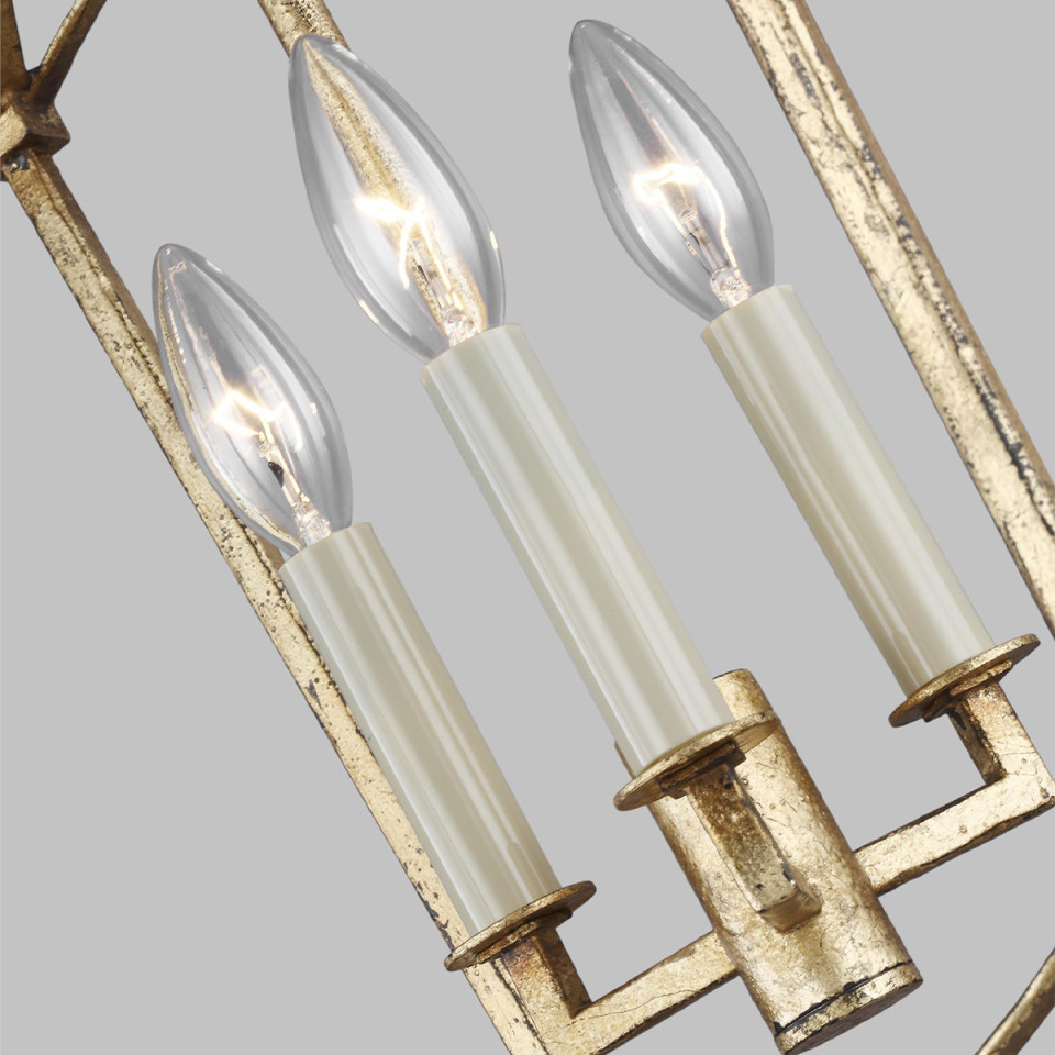 Thayer 3-Lt Ceiling Lamp Antique Gild 30.5cm Quintesse Lighting Thayer 3-Lt Ceiling Lamp Antique Gild 30.5cm